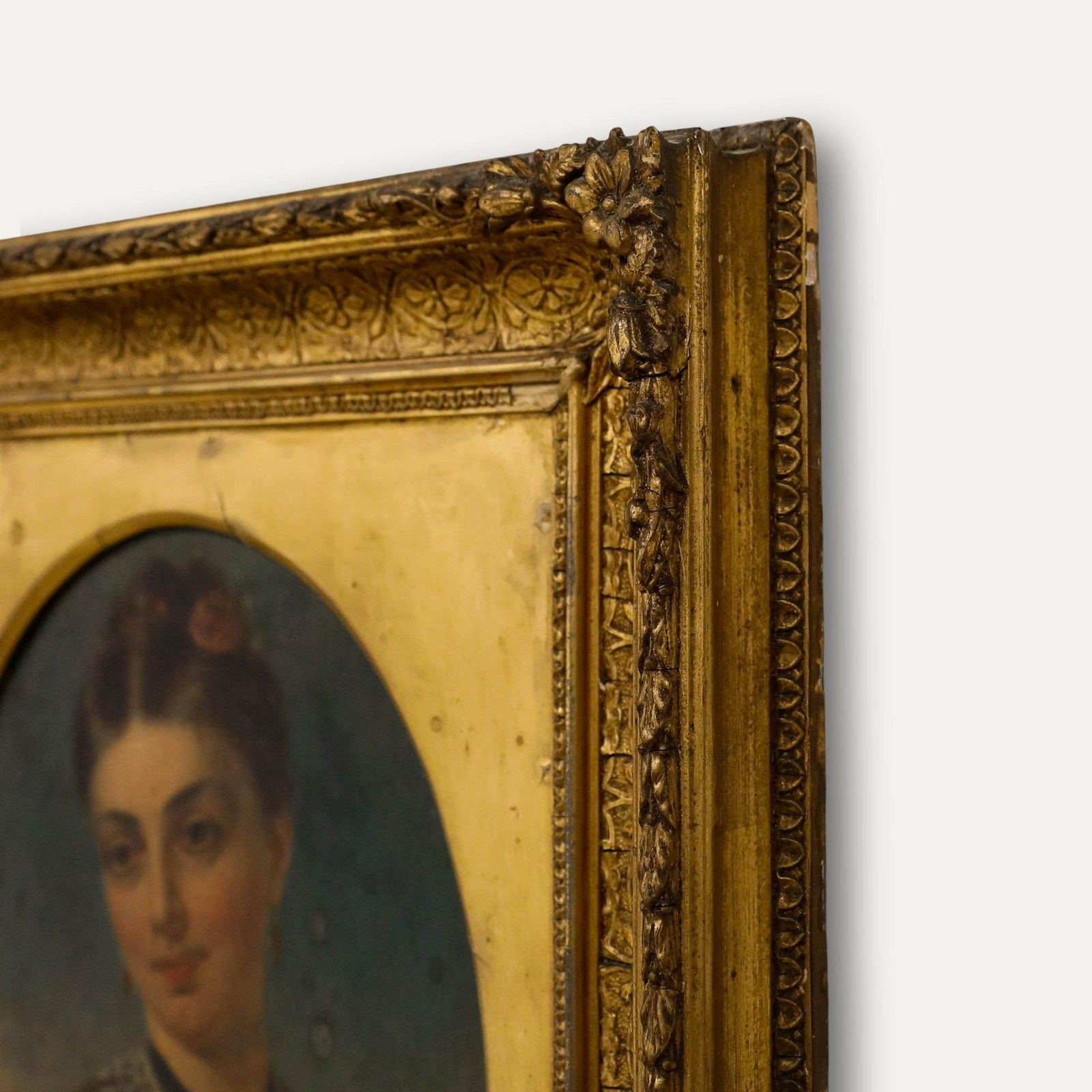 Arthur Miles (Act.C.1851 1880) Framed 1878 Oil, Portrait Of A Lady photo buy