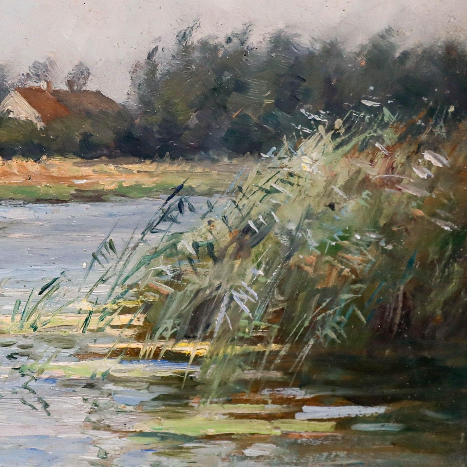Circle Of William Kay Blacklock (1872 1924) Framed Oil, The Ouse At St. Ives photo 325.0