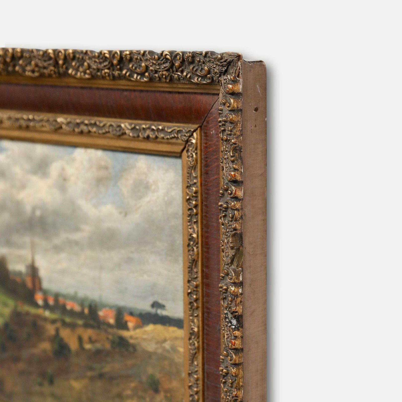 E. Verdonk Early 20th Century Oil, A European Town In Summer photo buy