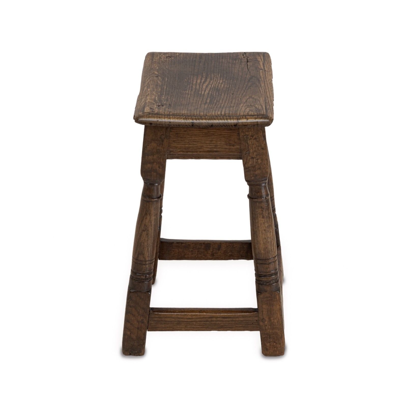 Late 17th / Early 18th Century English Oak Joint Stool, C.1680–1720 photo vinterior