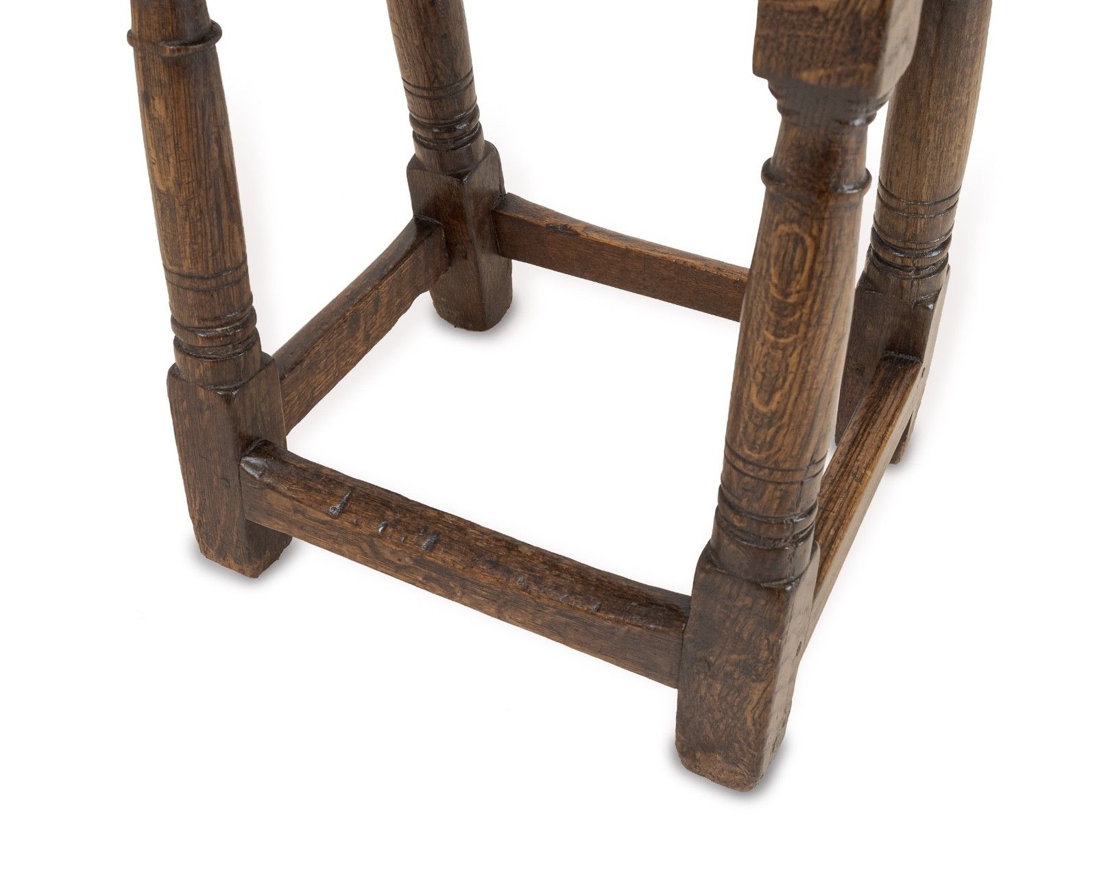 photo furniture Late 17th / Early 18th Century English Oak Joint Stool, C.1680–1720