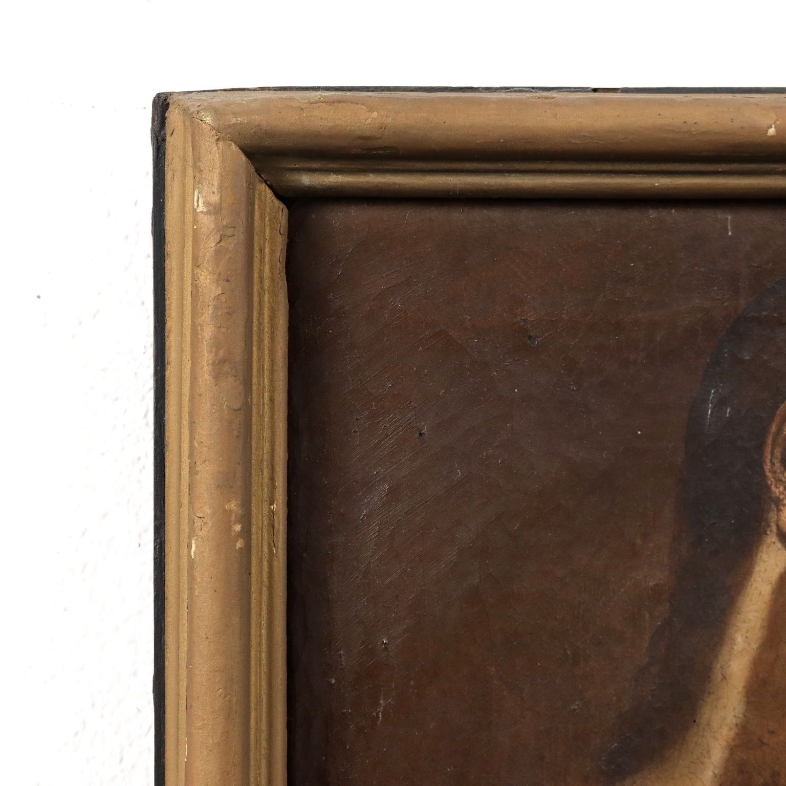 Art Religious Subject Oil On Canvas Italy XVII Century photo