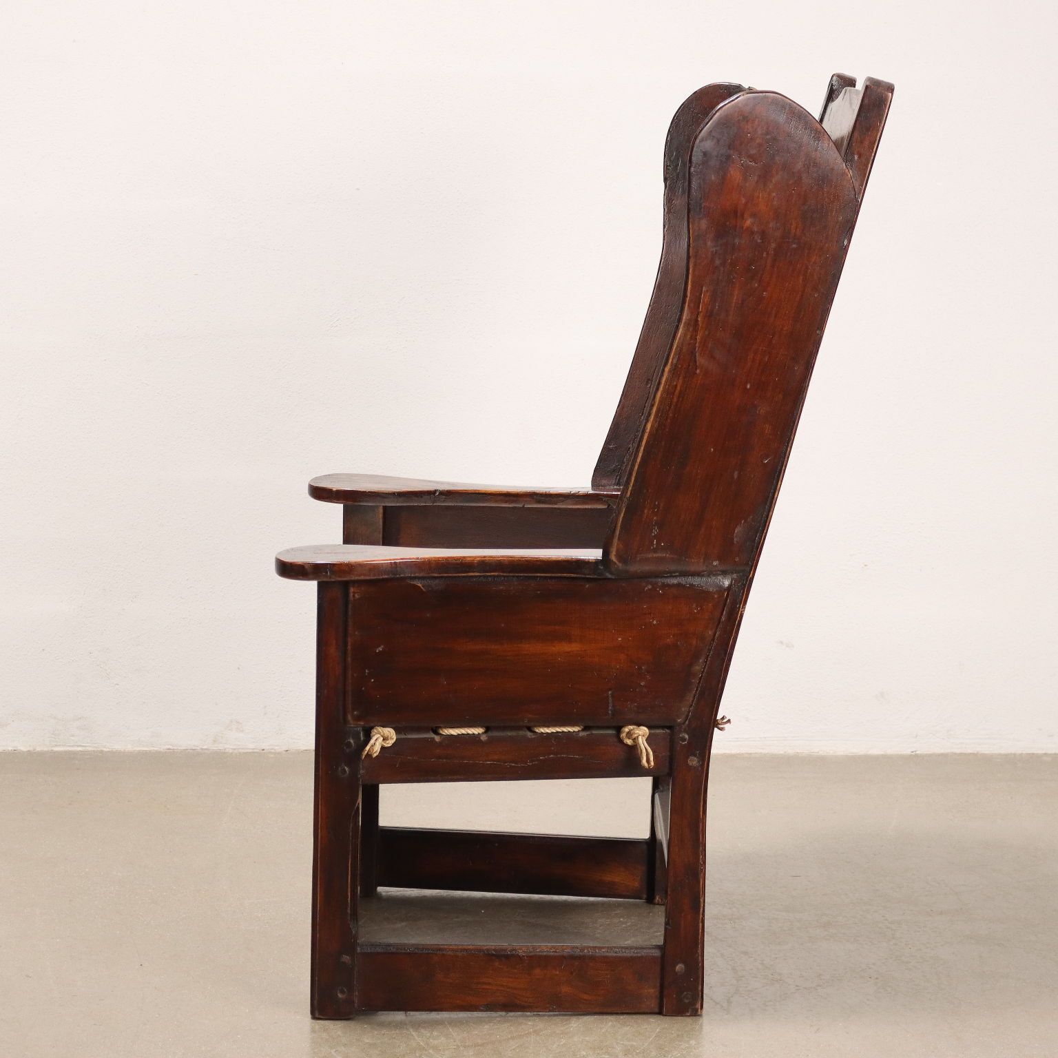 Antique Armchair Carved Oak Wood England XIX Century photo for sale