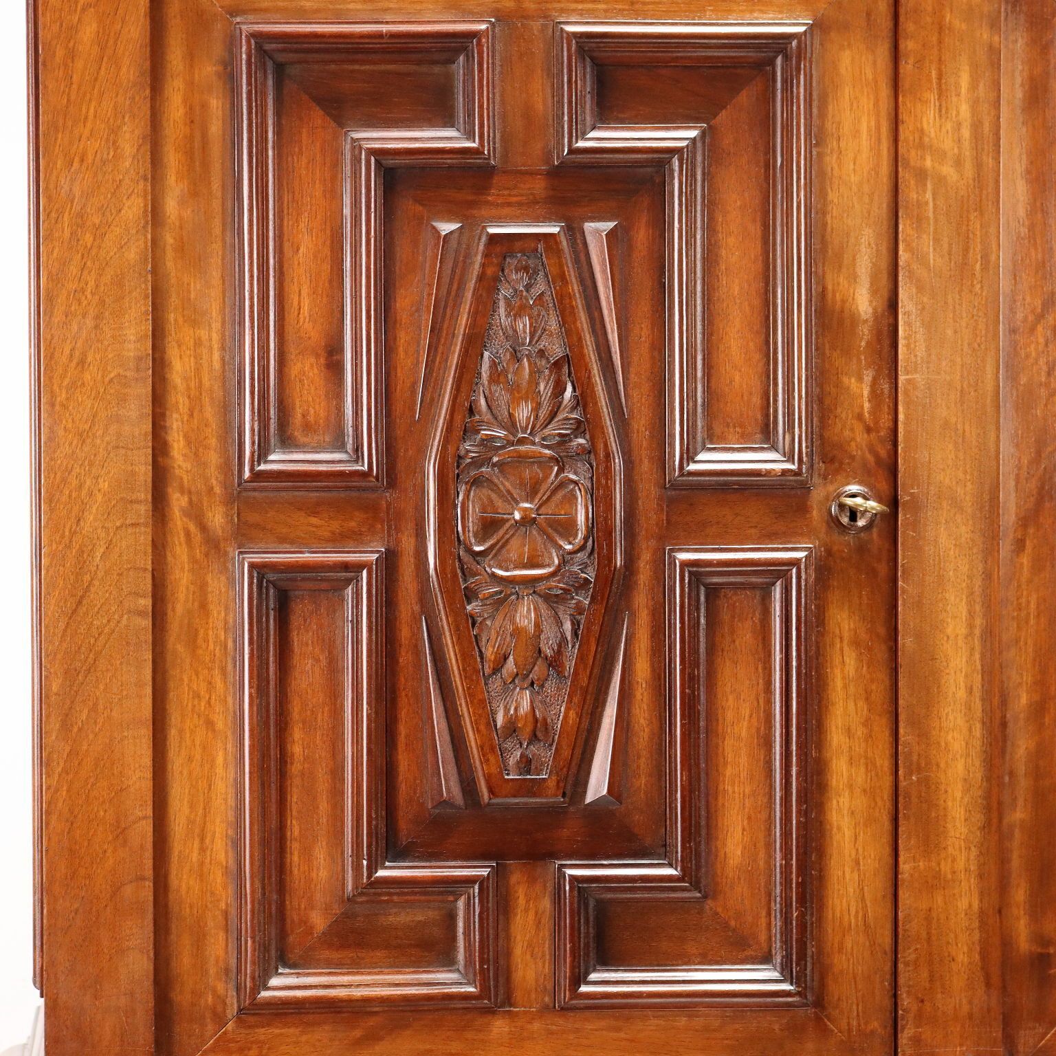 Armoire d'époque à double corps en acajou, Italie, XXe siècle photo vinterior