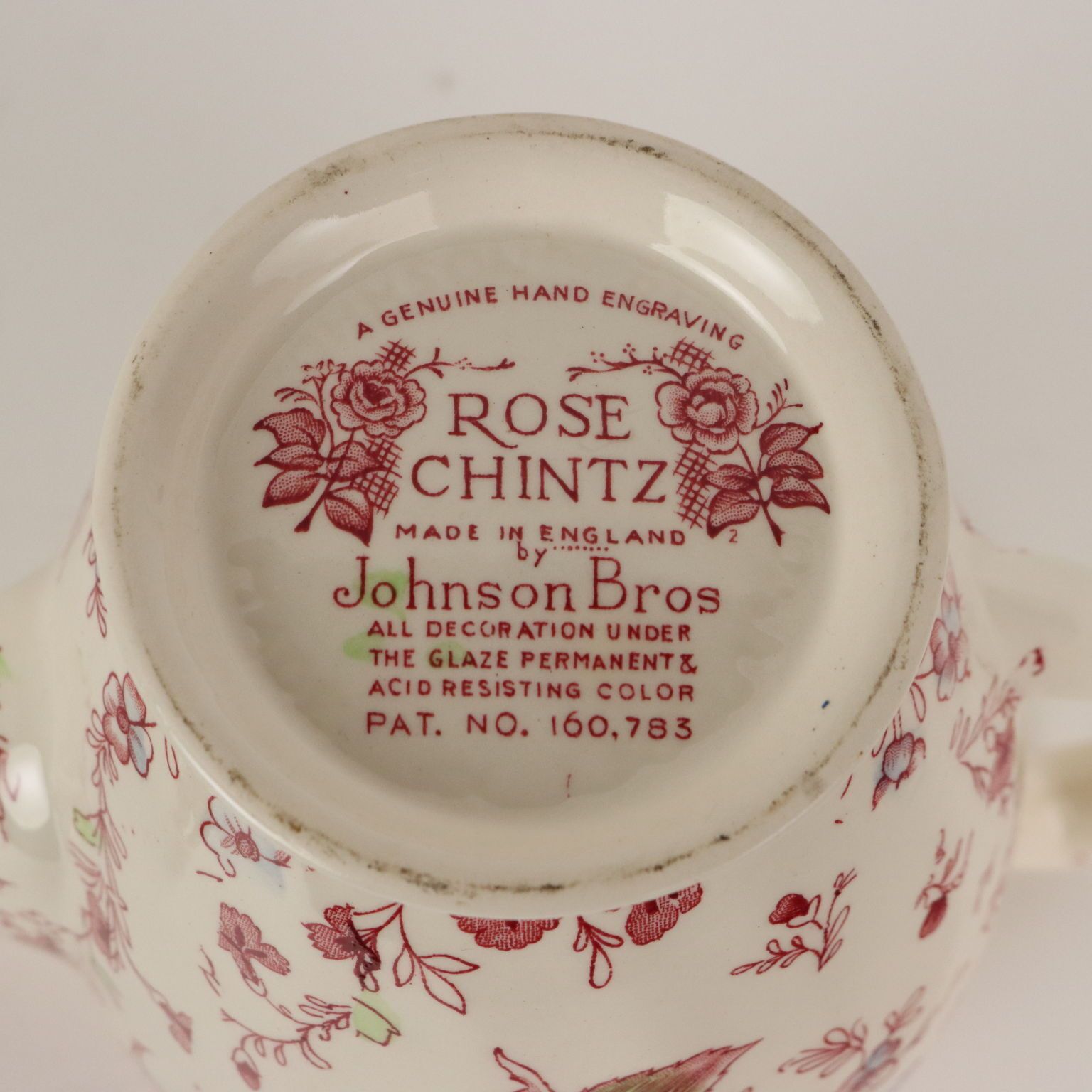 photo furniture Service à café d'époque en porcelaine Johnson Bros. Rose Chintz '900