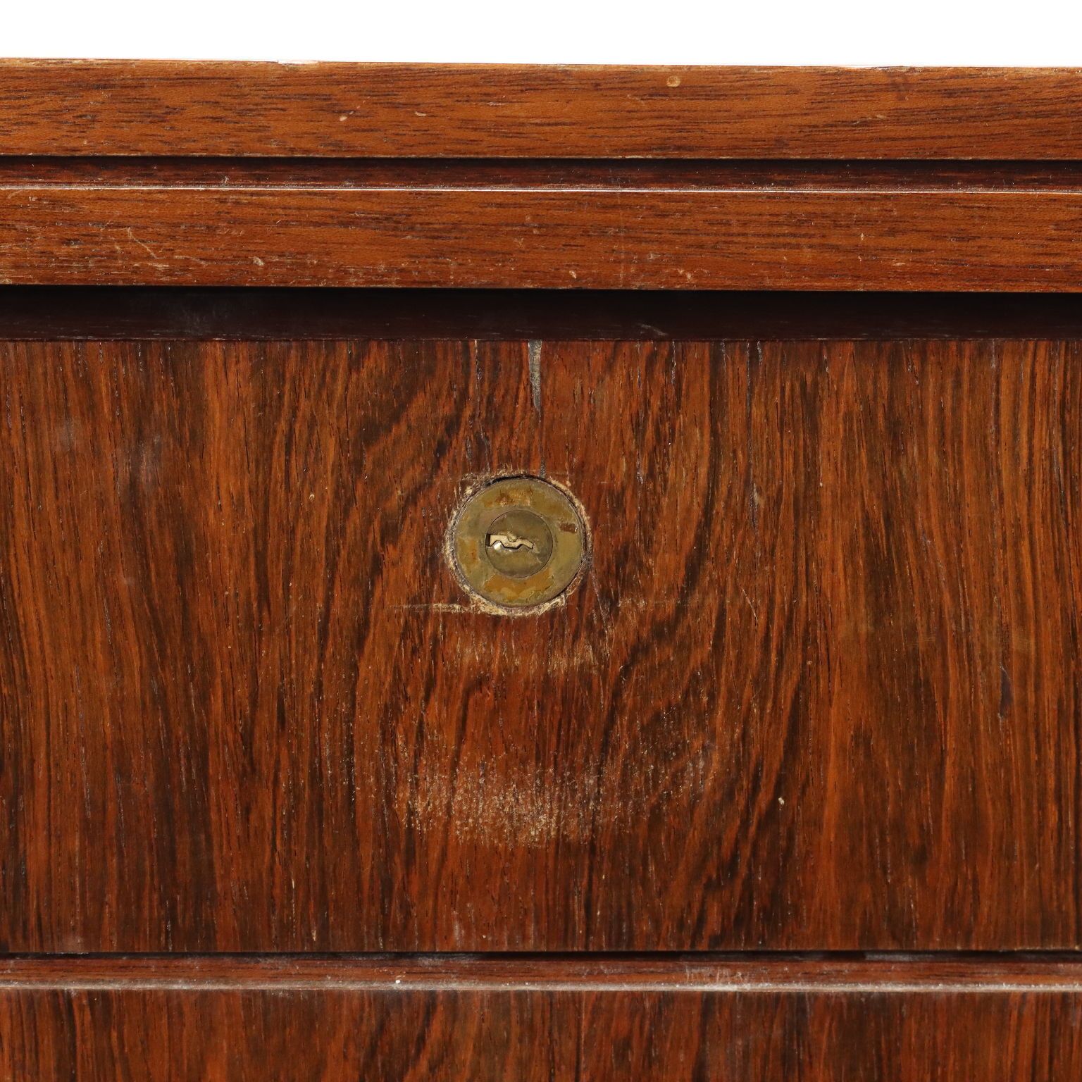 Vintage schrijftafel, exotisch houtfineer, Italiaans design, jaren 1960 photo 1490.0