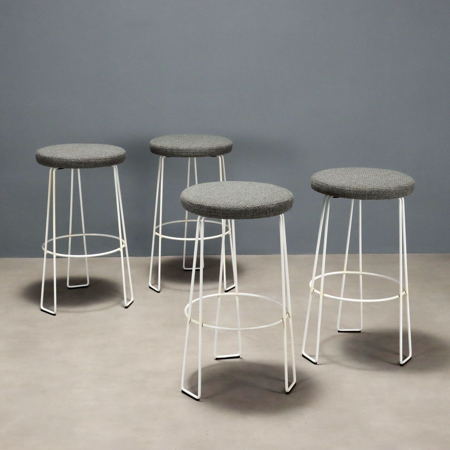 Tabourets vintage Studio Dda pour Alberti en métal, Italie, années 1980