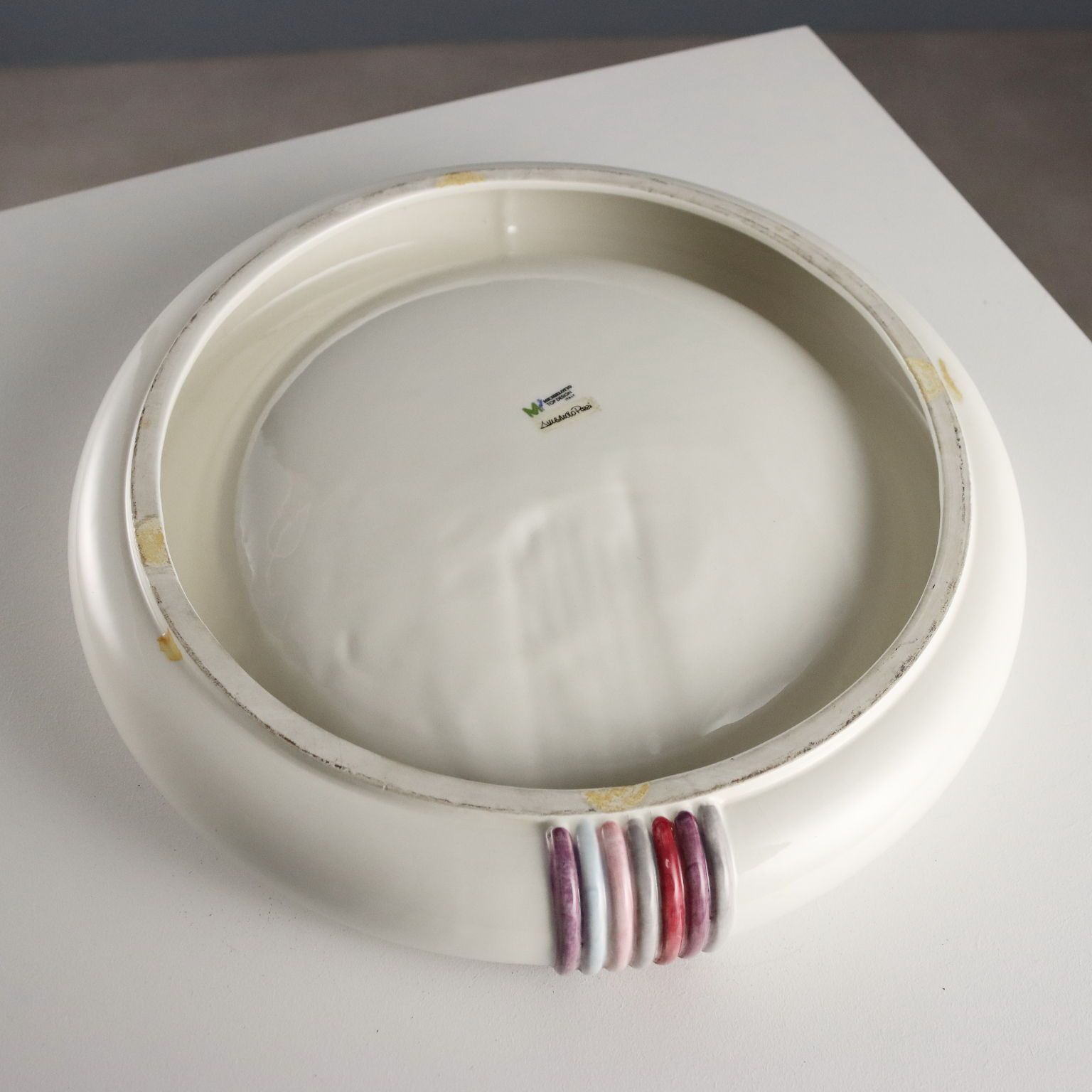 Vintage Centerpiece Michielotto Design A. Pozzi Ceramic Italy 1980s photo buy