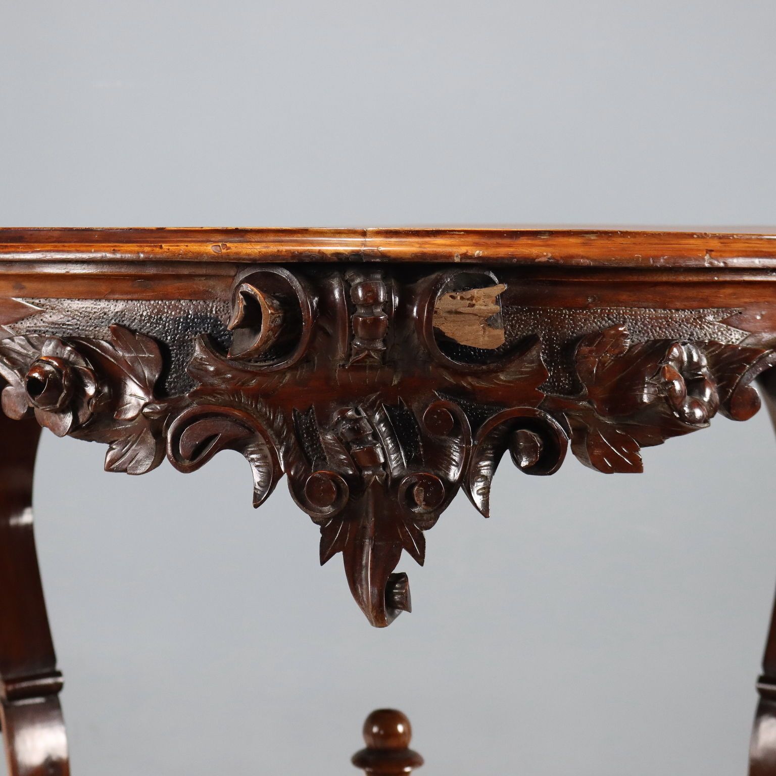 Small Antique Table Louis Philippe Walnut Italy XIX Century photo 560.0