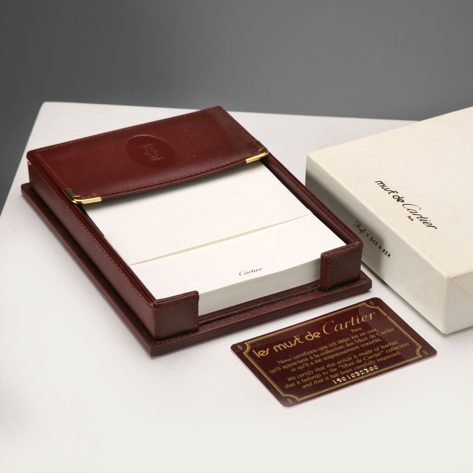 Les Must De Cartier Letter Paper Holder France 1980s 1990s