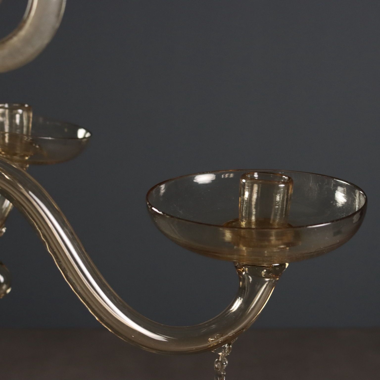 Antique Chandelier Blown Venetian Glass Italy XX Century photo Lighting