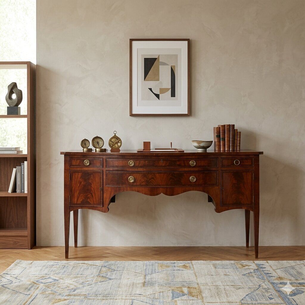 Servante en acajou et ronce d'acajou photo furniture