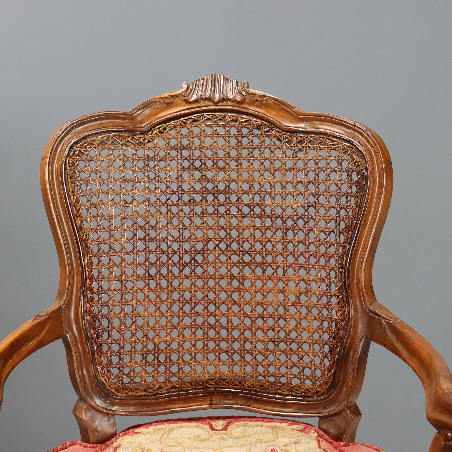 Fauteuils Barokstijl Walnoot Stof 19e Eeuw photo Meubels