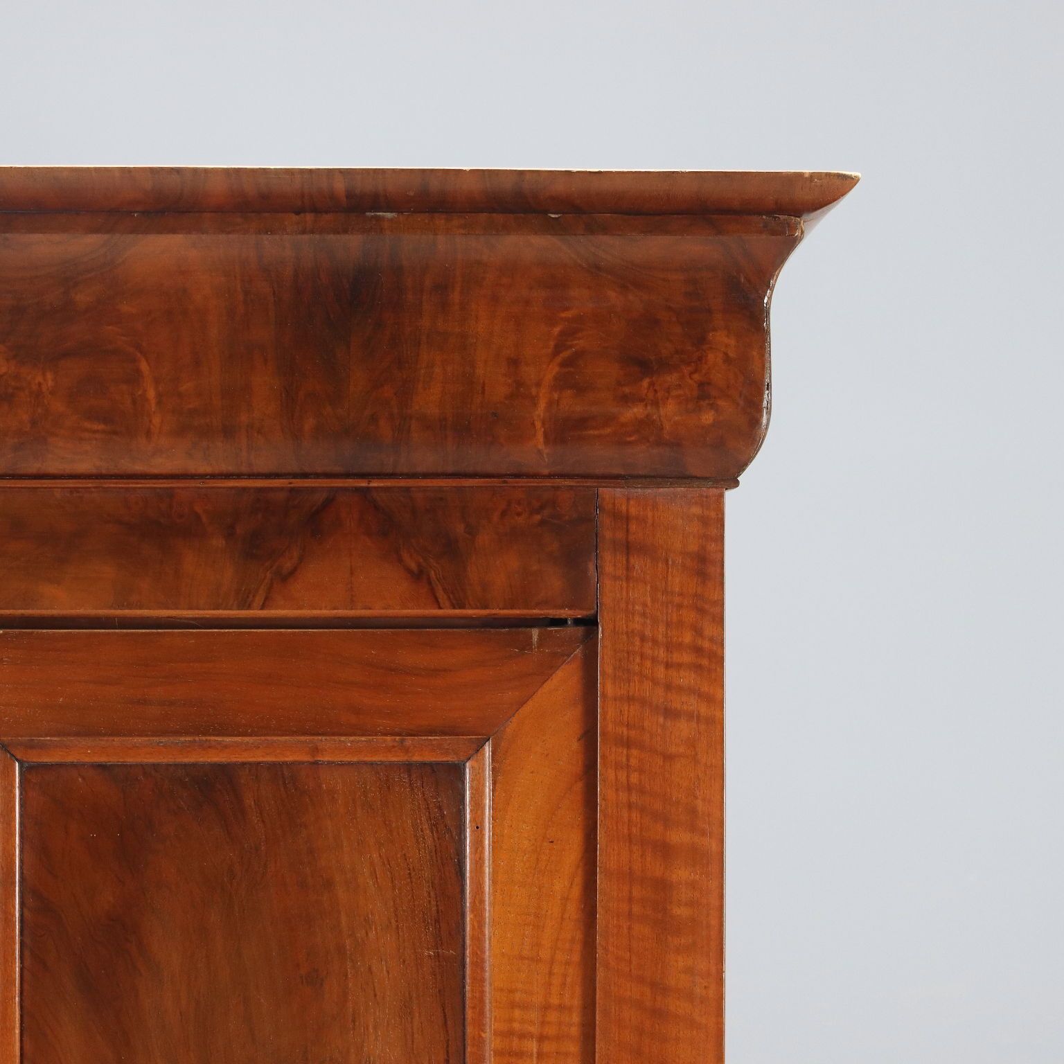 Antique Wardrobe Charles X Walnut Drawers France XIX Century photo vinterior