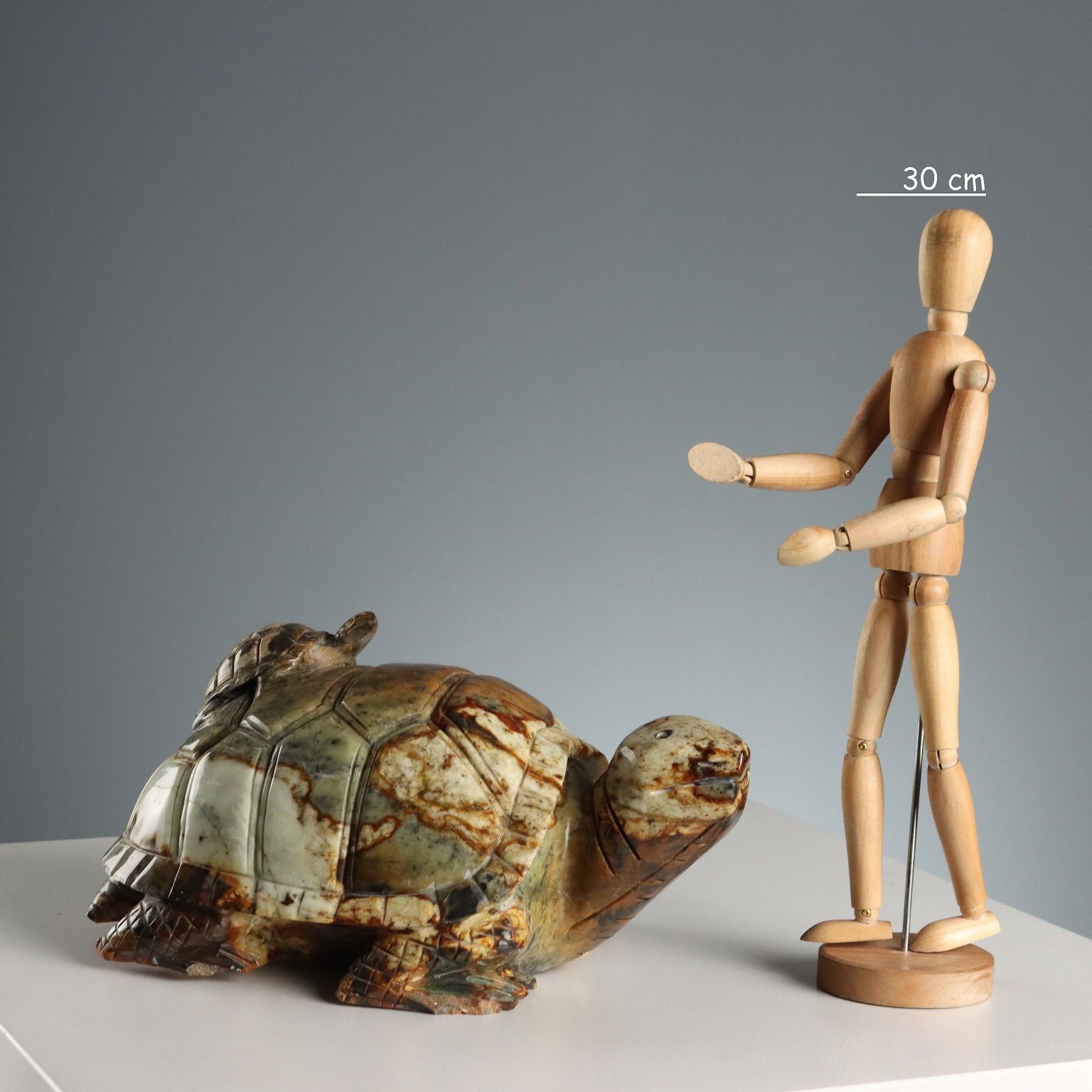 Modern Sculpture Turtle Hard Stone Italy XX Century photo furniture
