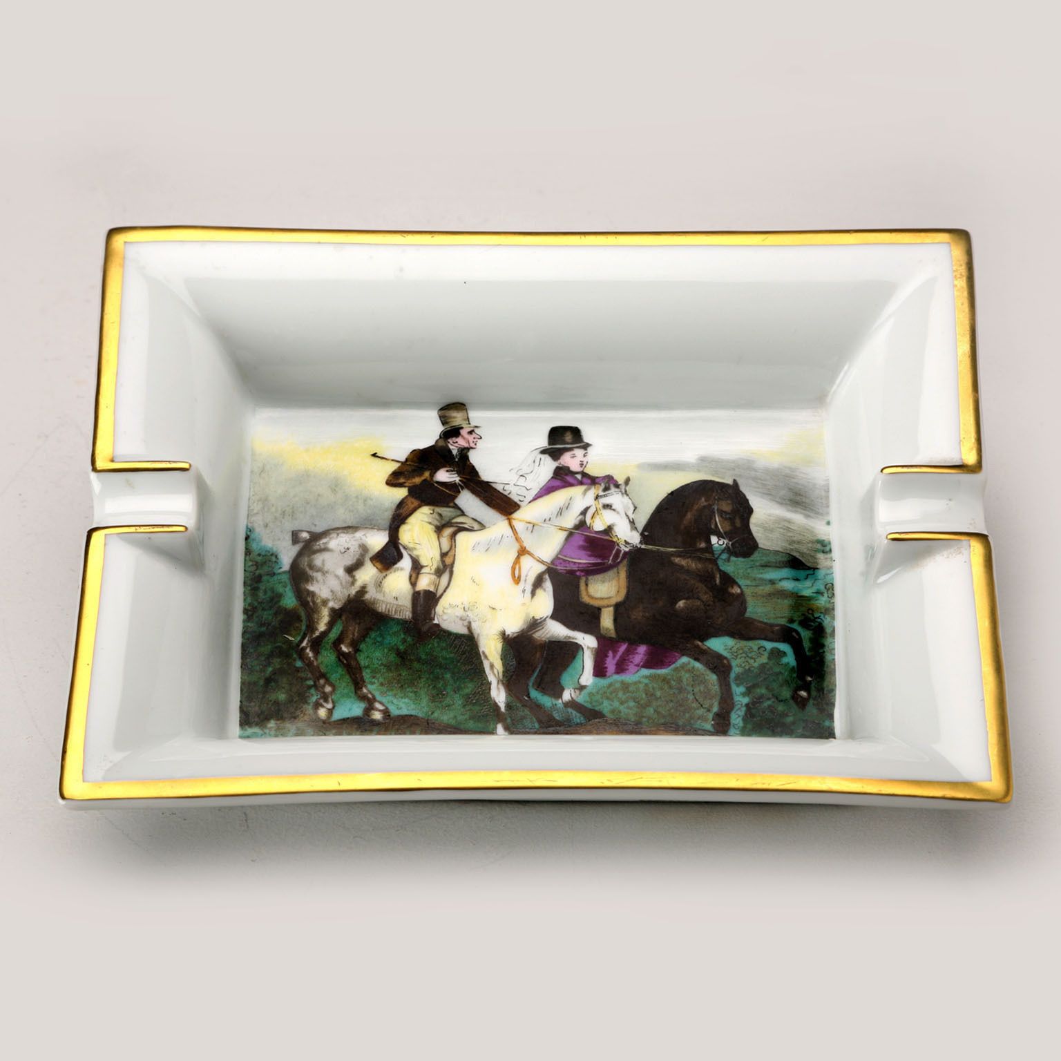 Hermès Paris Vintage Ashtray Porselein Frankrijk jaren 1980 photo Woonaccessoires
