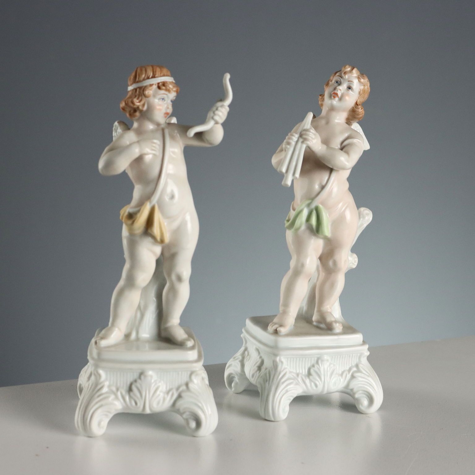 Vintage Capodimonte's Porcelain Figurines Italy XX Century photo 250.0