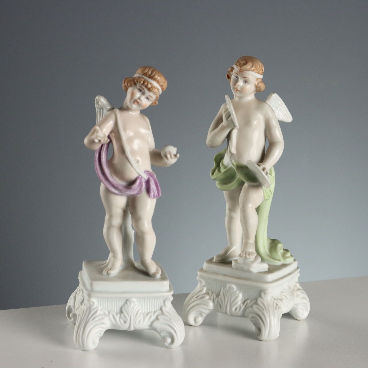 Vintage Capodimonte Porseleinen Beeldjes Italië XX Eeuw photo buy
