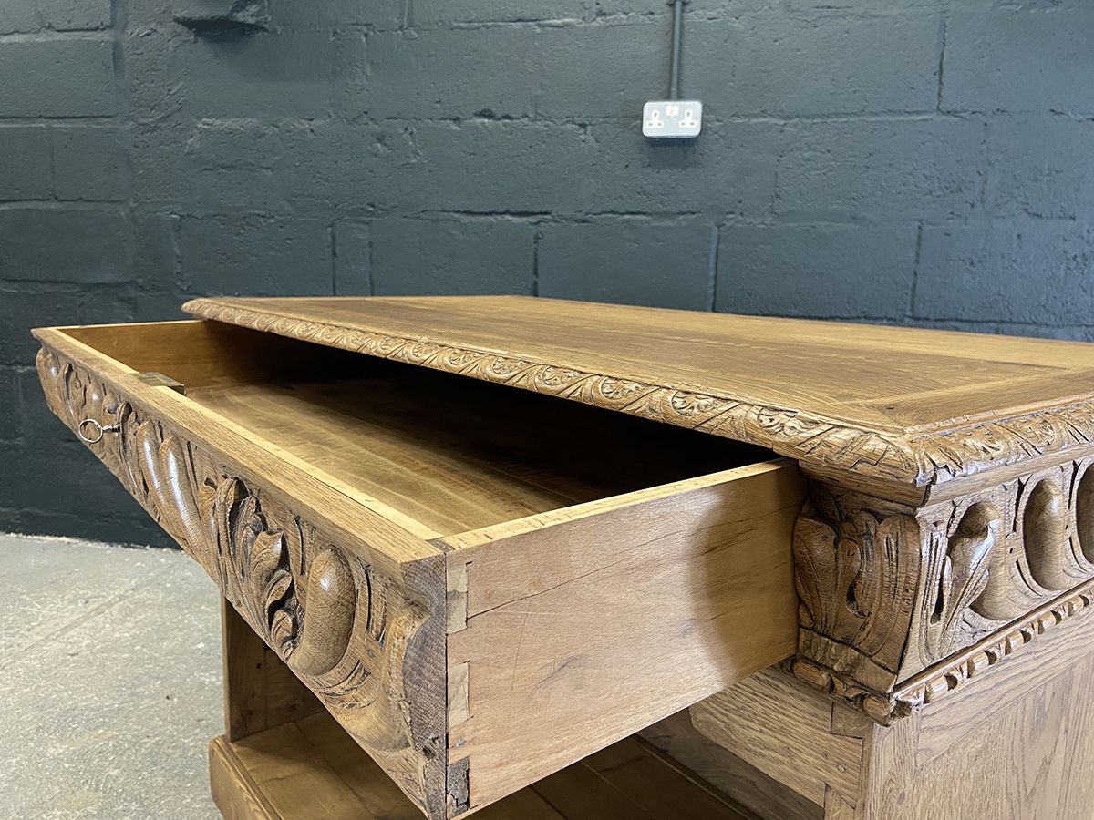 photo for sale Antique French Oak Clerk's Counter, Circa 1890