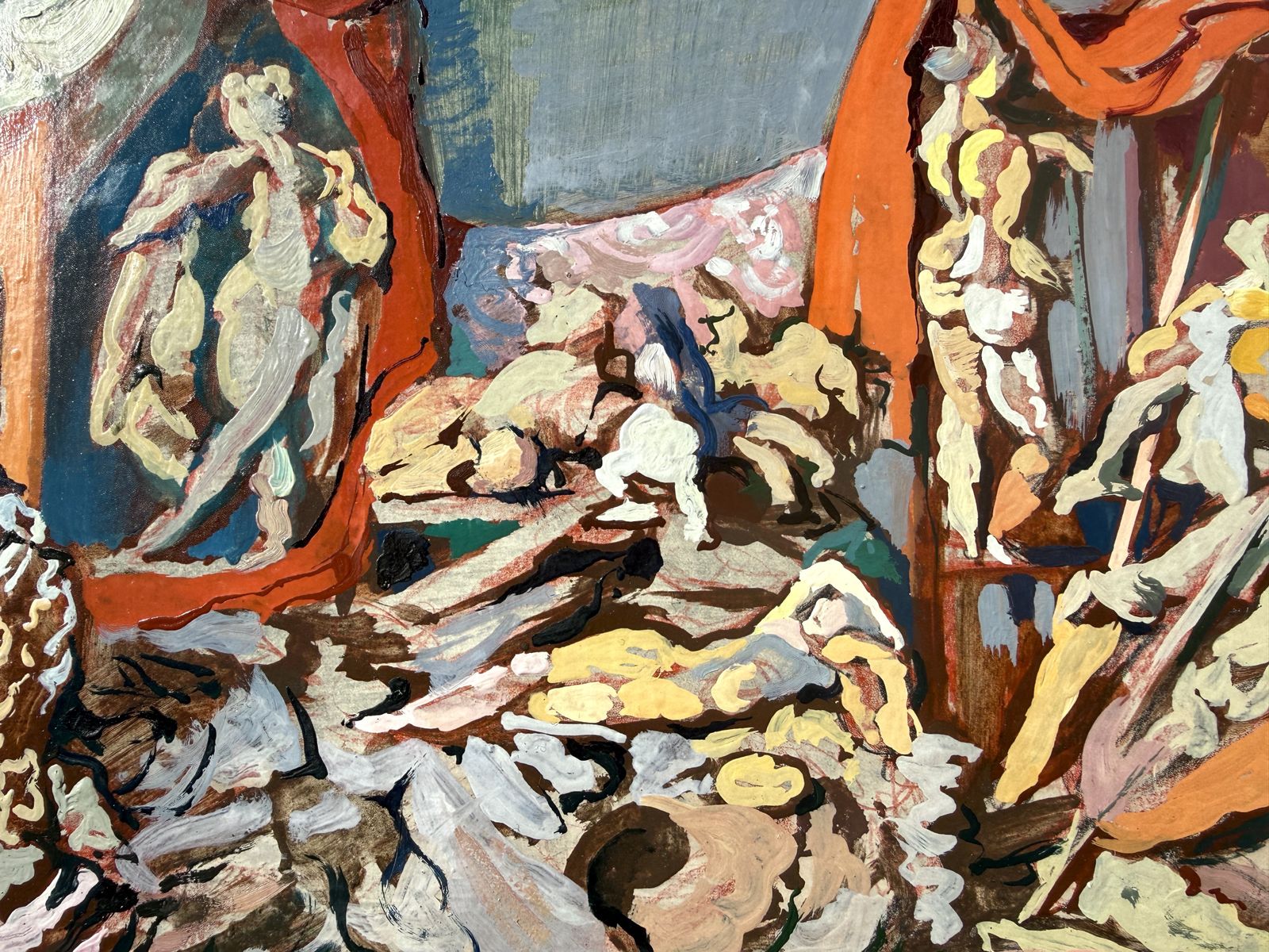 Antoni Pitxot Surrealistisch Antropomorf Interieur, Dalí-kring Cadaqués Spaans Olieverfwerk 1996 photo buy