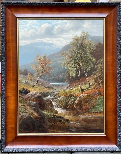 Stunning Large Landscape Oil Painting By William Mellor, Capel Curig, North Wales