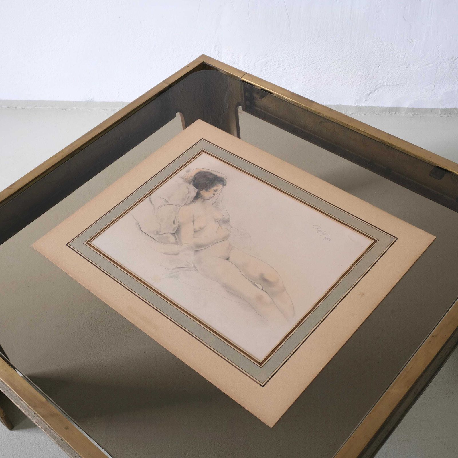 Armand Rassenfosse Female Nude Drawing | Belgium | 1928 photo vinterior