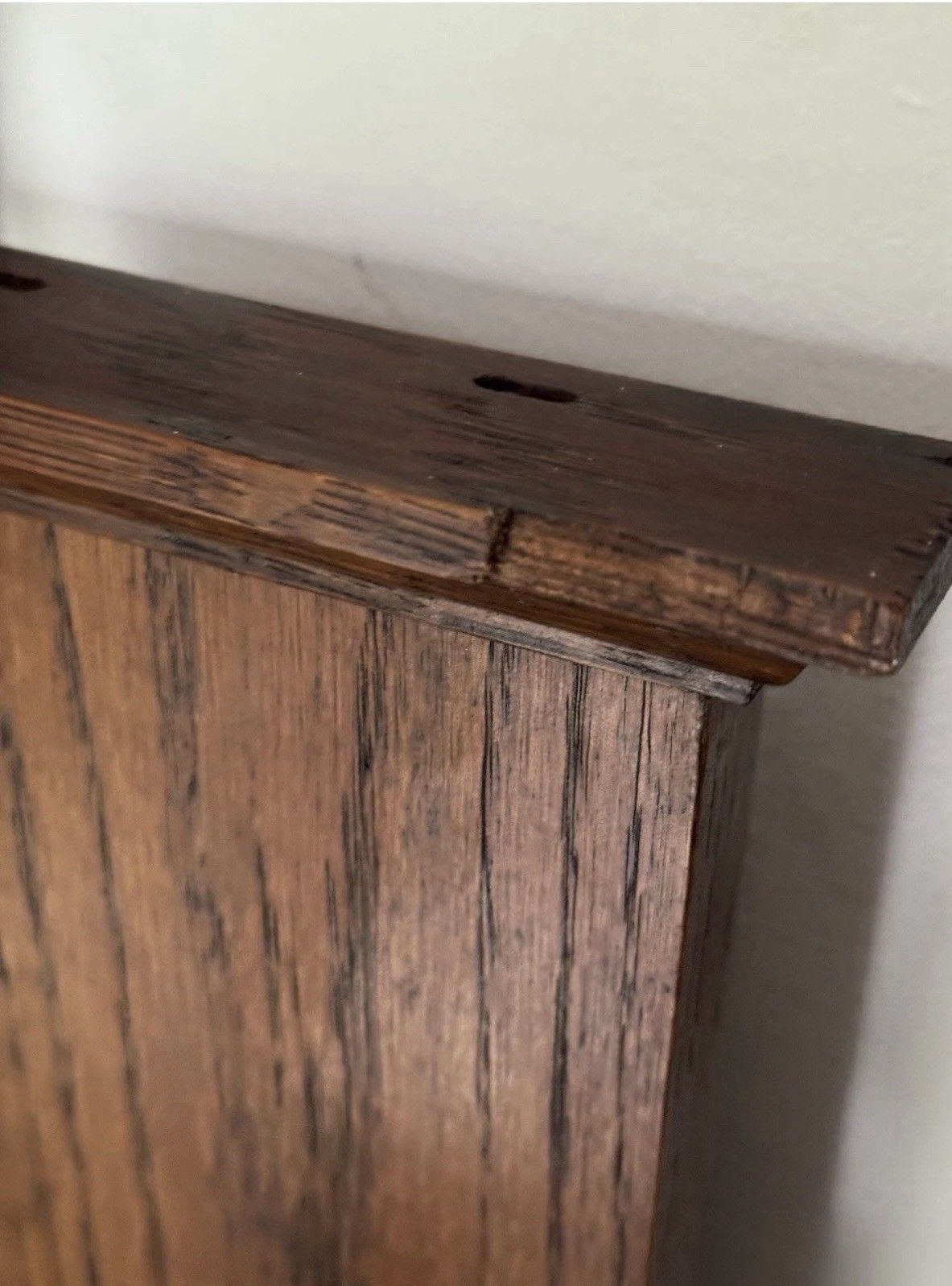 Vintage Antique Arts Crafts Oak Dressing Chest Mirror photo buy