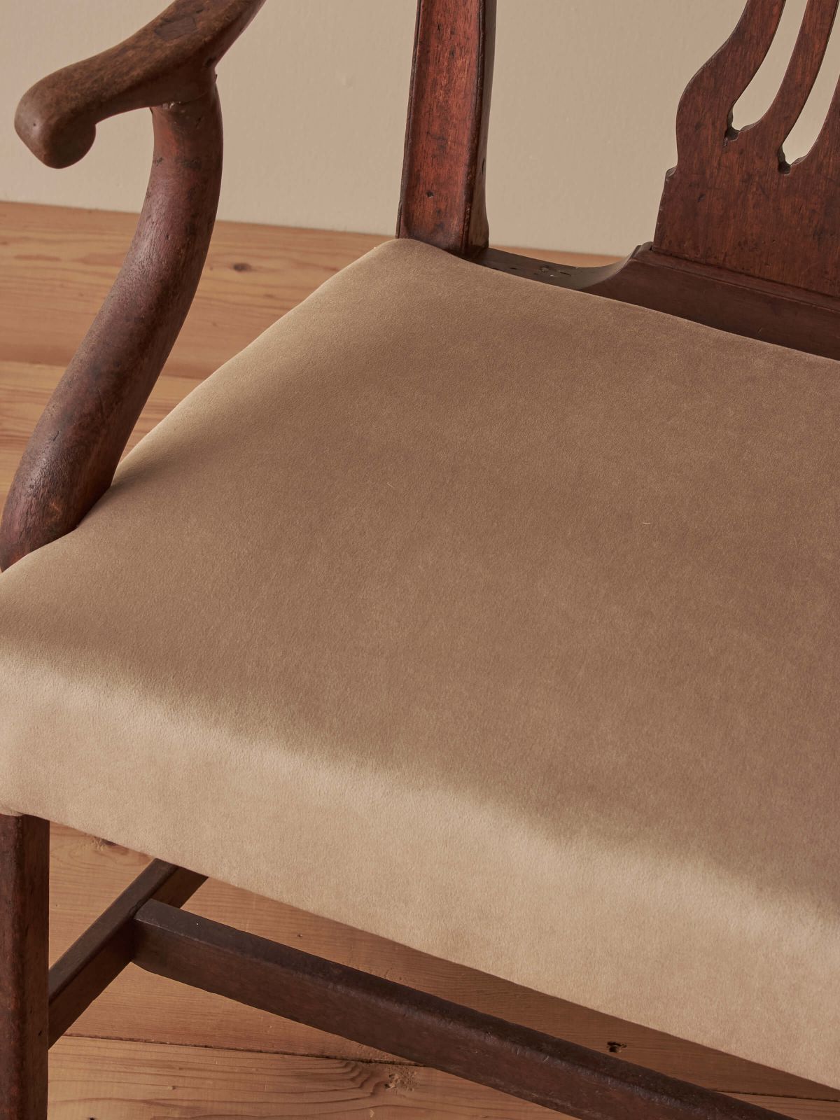 Georgian Carver Chair With Upholstered Seat photo for sale