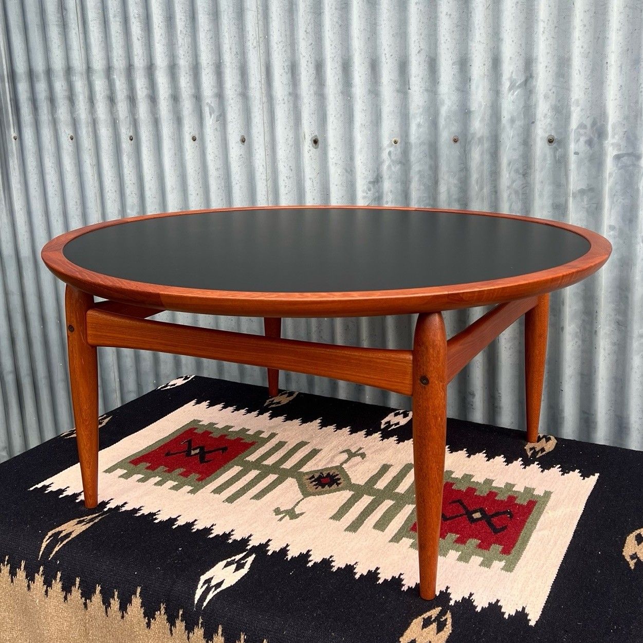 Vintage Kurt Ostervig Jason Mobler Flip Top Coffee Table Teak Mid Century Danish photo for sale