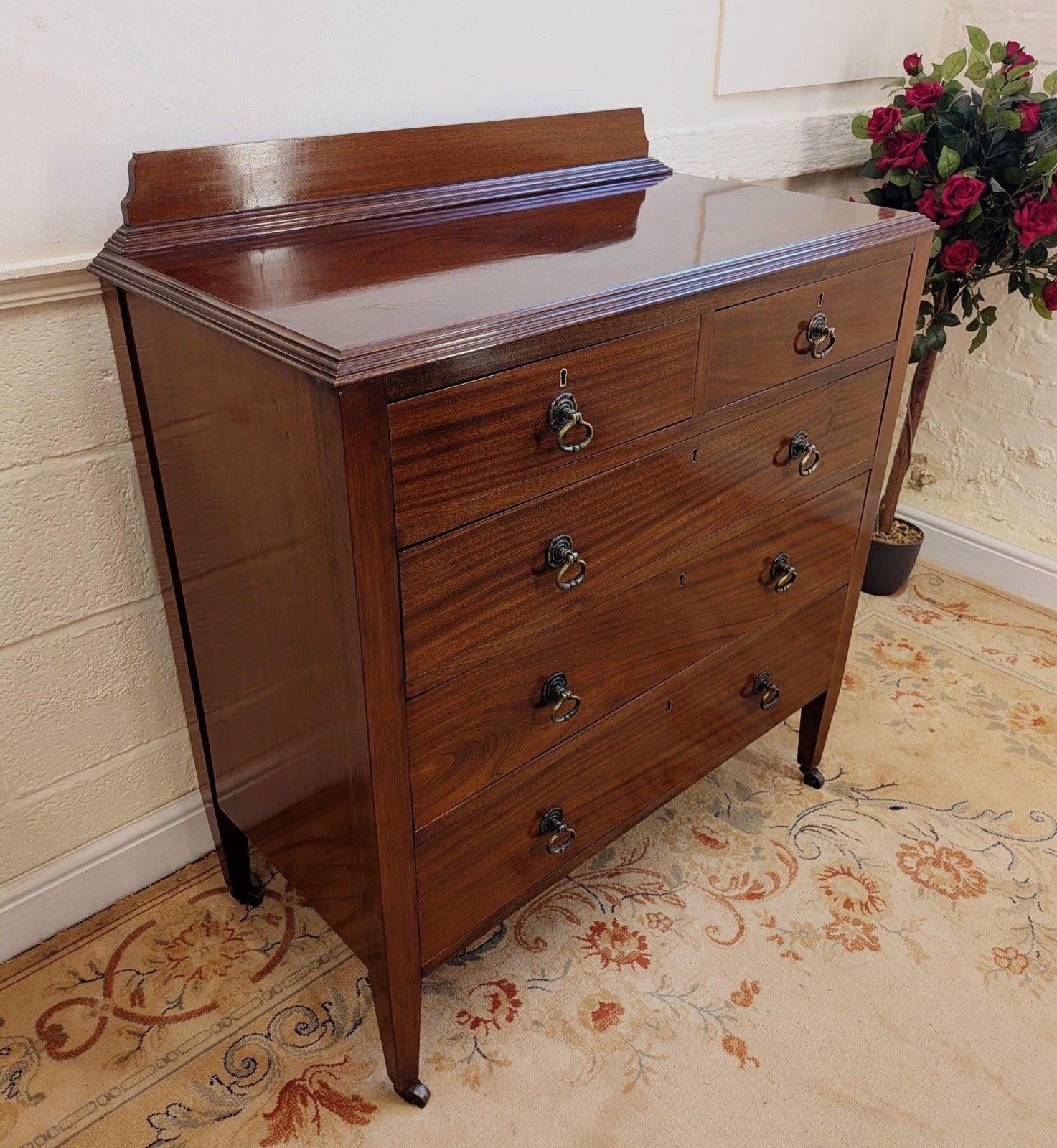 Edwardian Mahogany Chest Of 2 Over 3 Drawers photo furniture