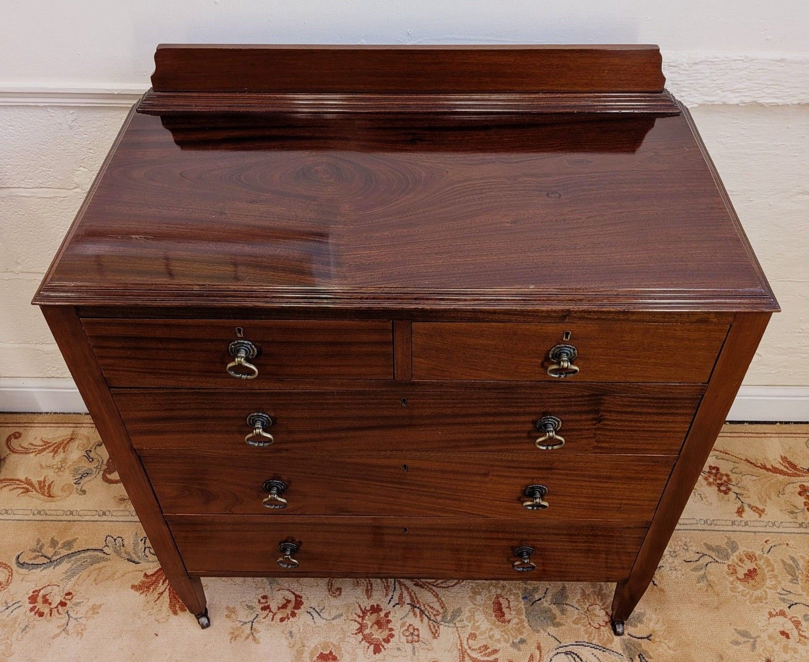 Edwardian Mahogany Chest Of 2 Over 3 Drawers photo Furniture