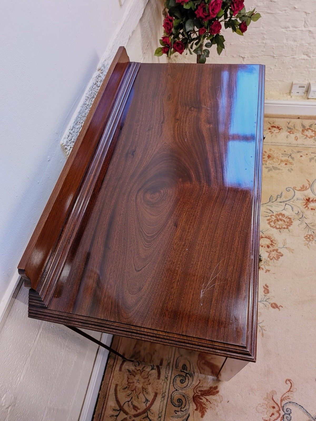 Edwardian Mahogany Chest Of 2 Over 3 Drawers photo vintage