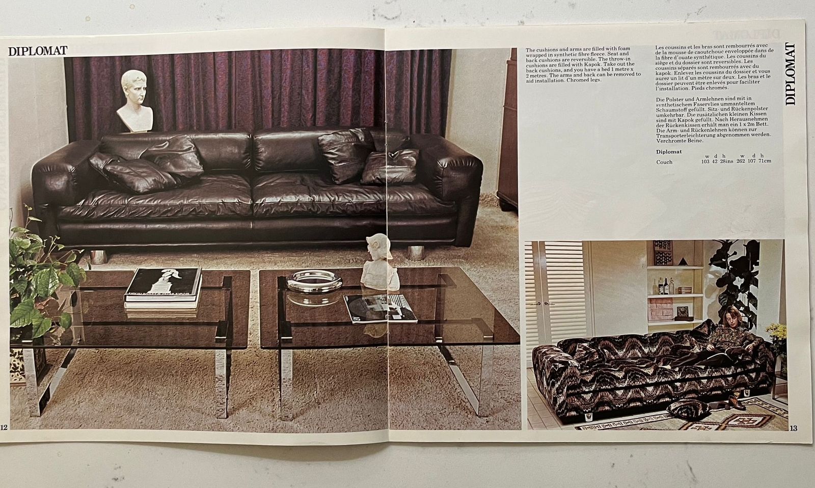 Howard Keith Original Diplomat Three Seater Sofa By Hk London Diplomat Mid Century Retro Mcm photo for sale