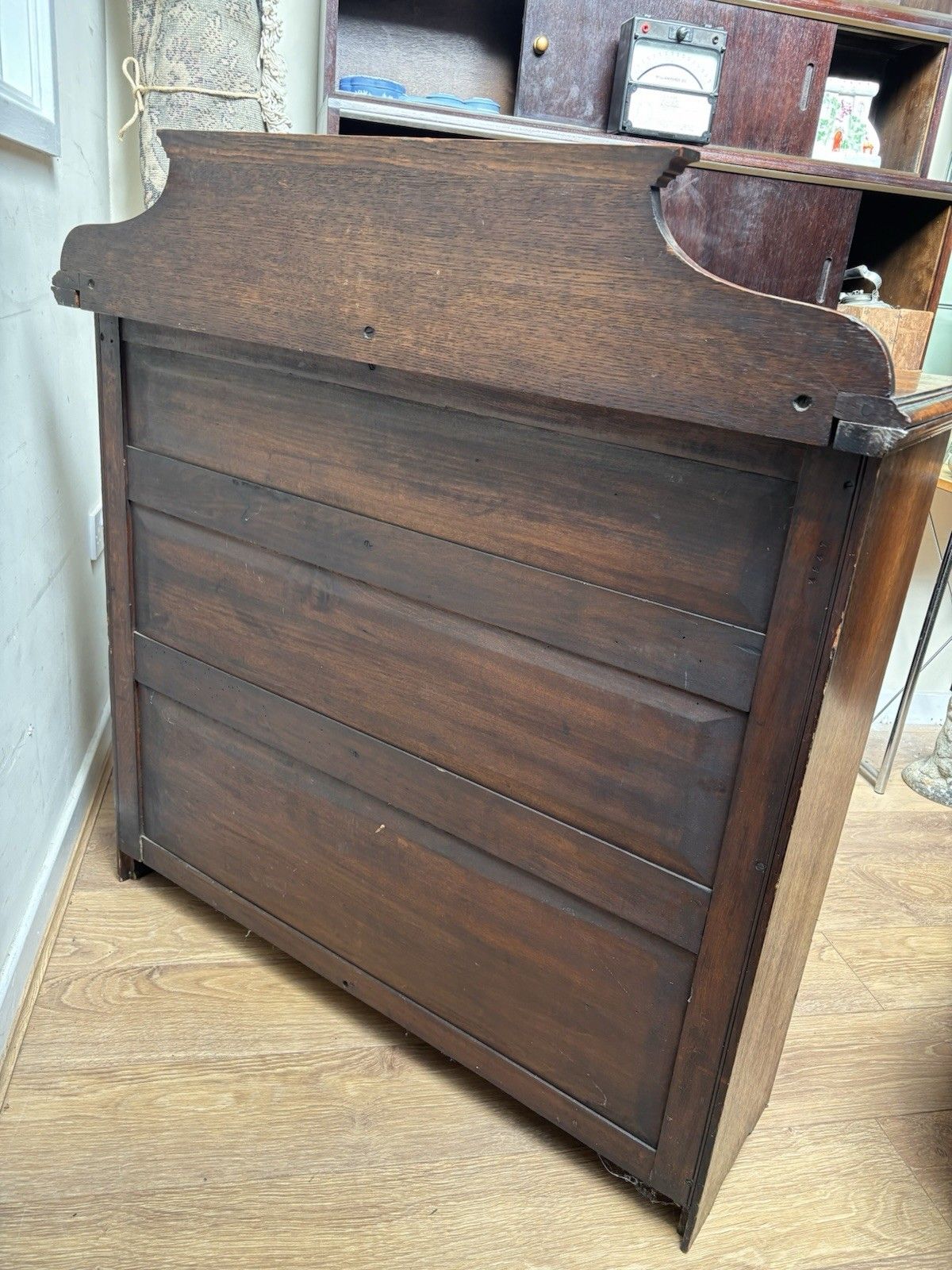 photo furniture A Very Nice Late 19th Century, Early 20th Century Open Oak Bookcase.
