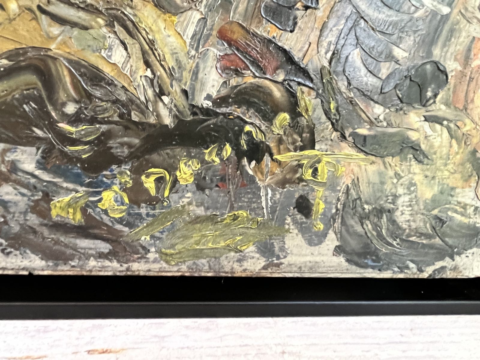 Stunning Abstract Oil On Board Painting Thomas O'donnell, Signed photo for sale