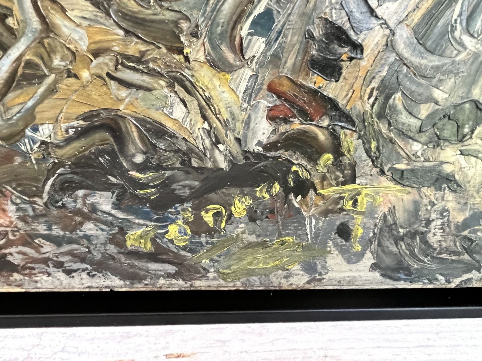 Stunning Abstract Oil On Board Painting Thomas O'donnell, Signed photo Art