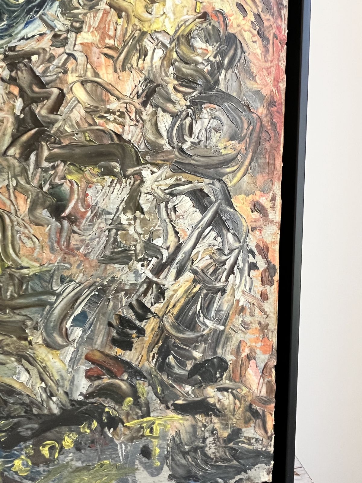 Stunning Abstract Oil On Board Painting Thomas O'donnell, Signed photo vinterior