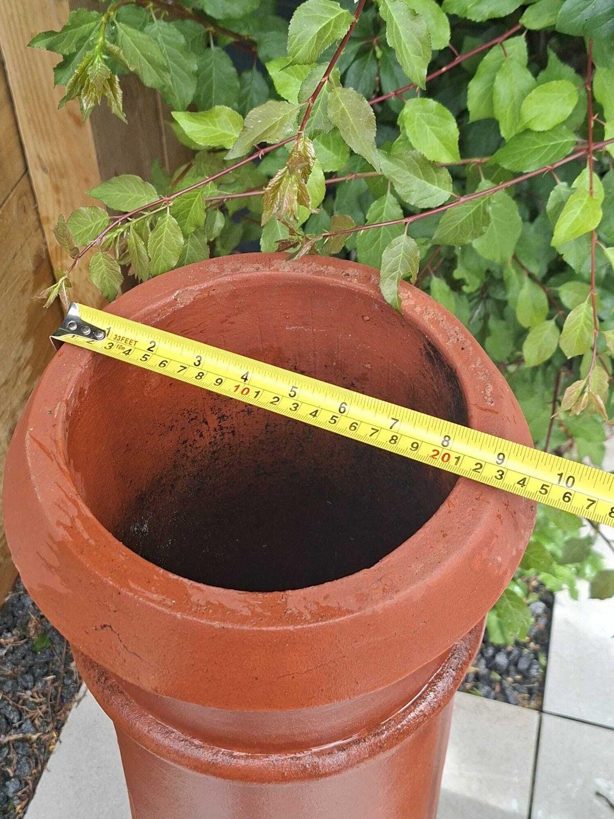 photo furniture Set Of 3 Reclaimed Terracotta Chimney Pots – Architectural Garden Planters