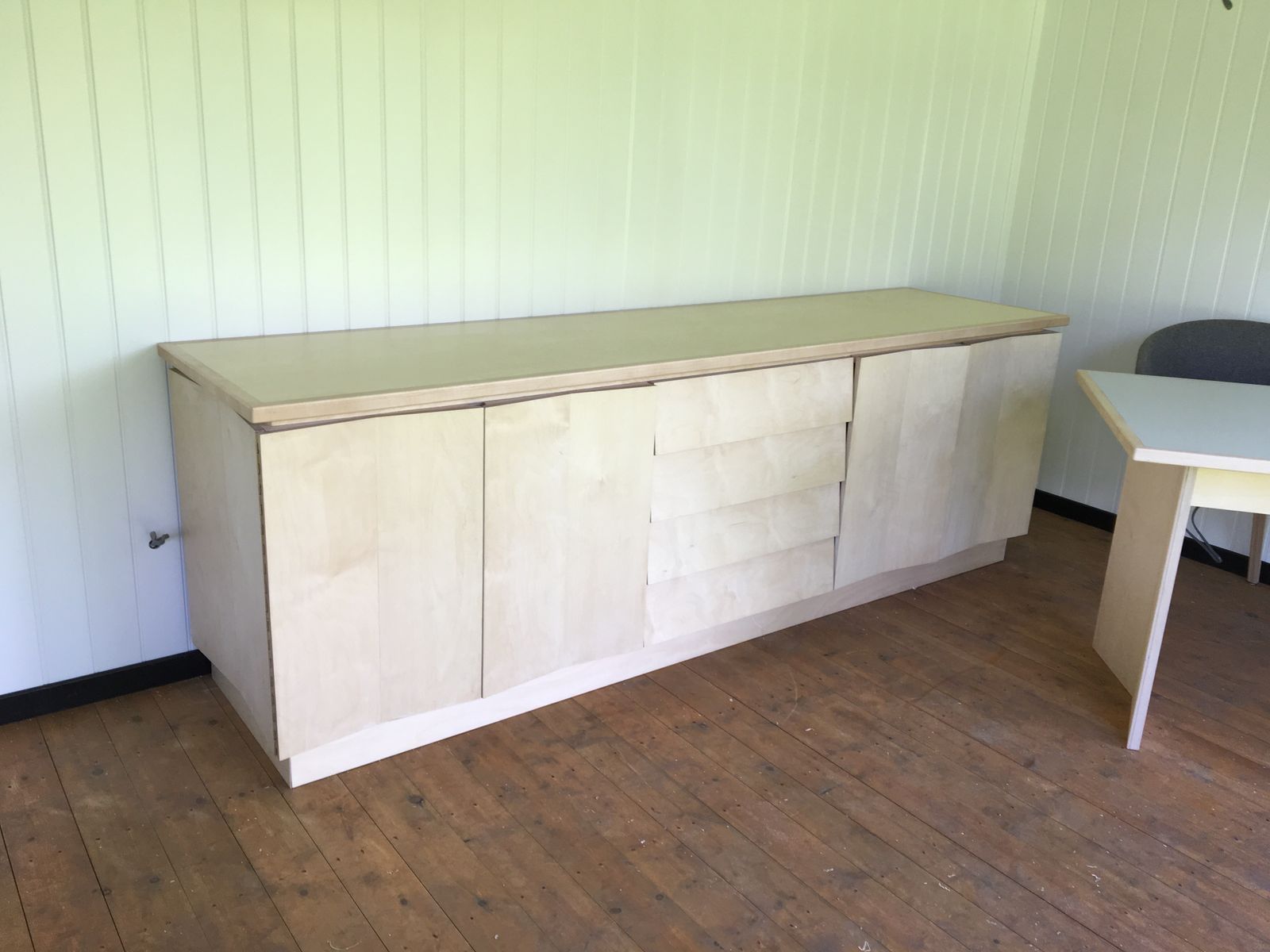 One Of A Kind Bespoke Credenza/ Sideboard — Beech & Ash, Aalto Alto And John Pawson Inspired