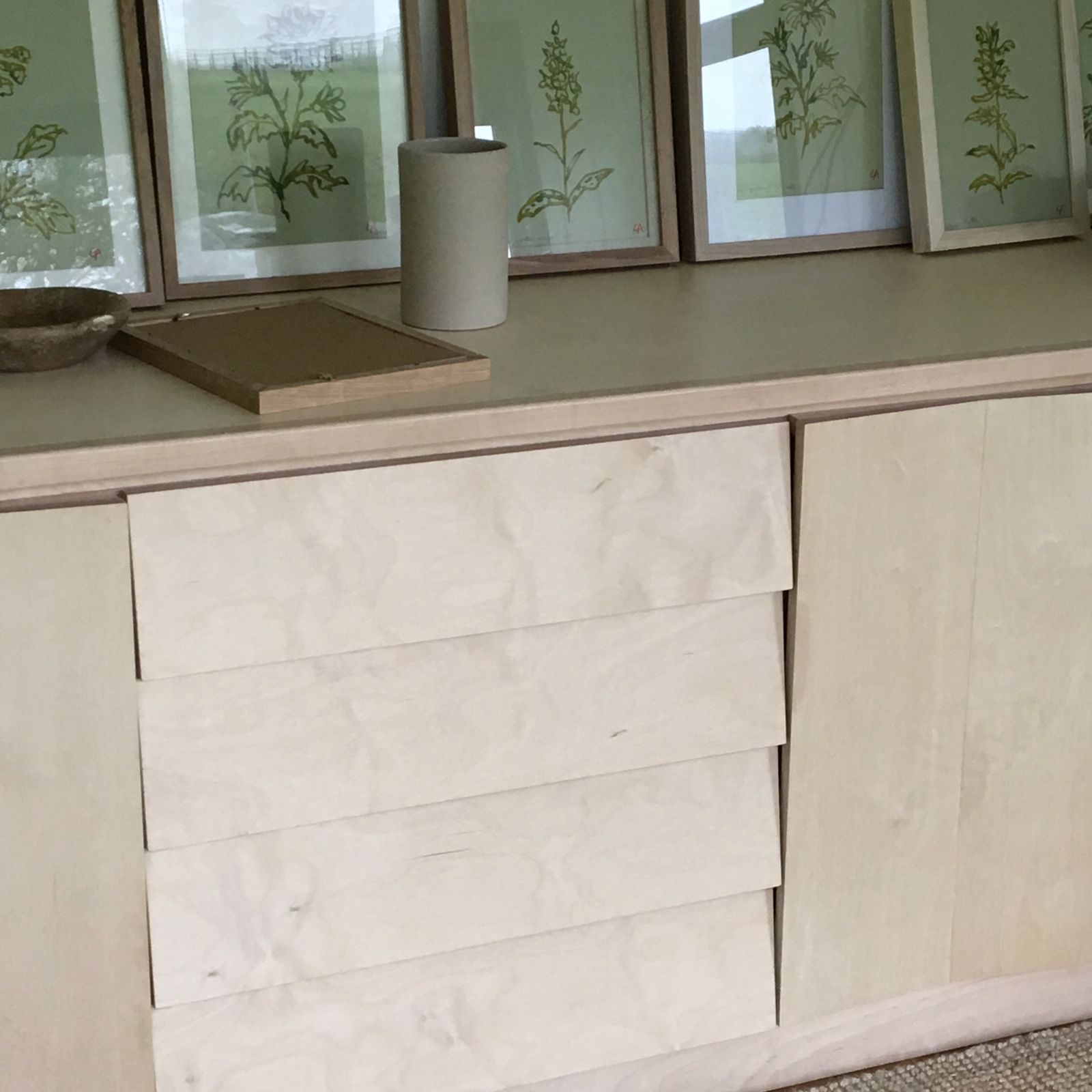 One Of A Kind Bespoke Credenza/ Sideboard — Beech & Ash, Aalto Alto And John Pawson Inspired photo vinterior