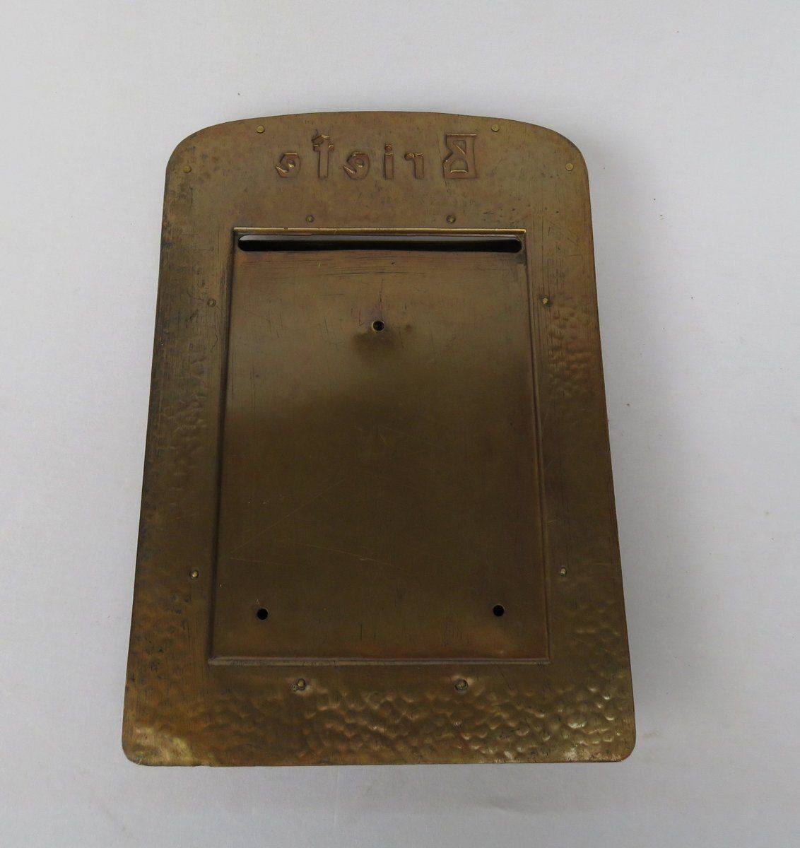 Art Nouveau Handmade Copper And Brass Mailbox, Germany, 1890s photo buy