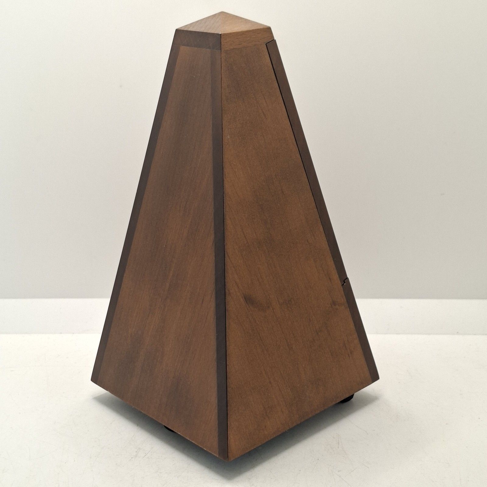 Wittner Metronome With Bell 1980s West Germany Pyramid Wooden Case Vintage photo Home Decor