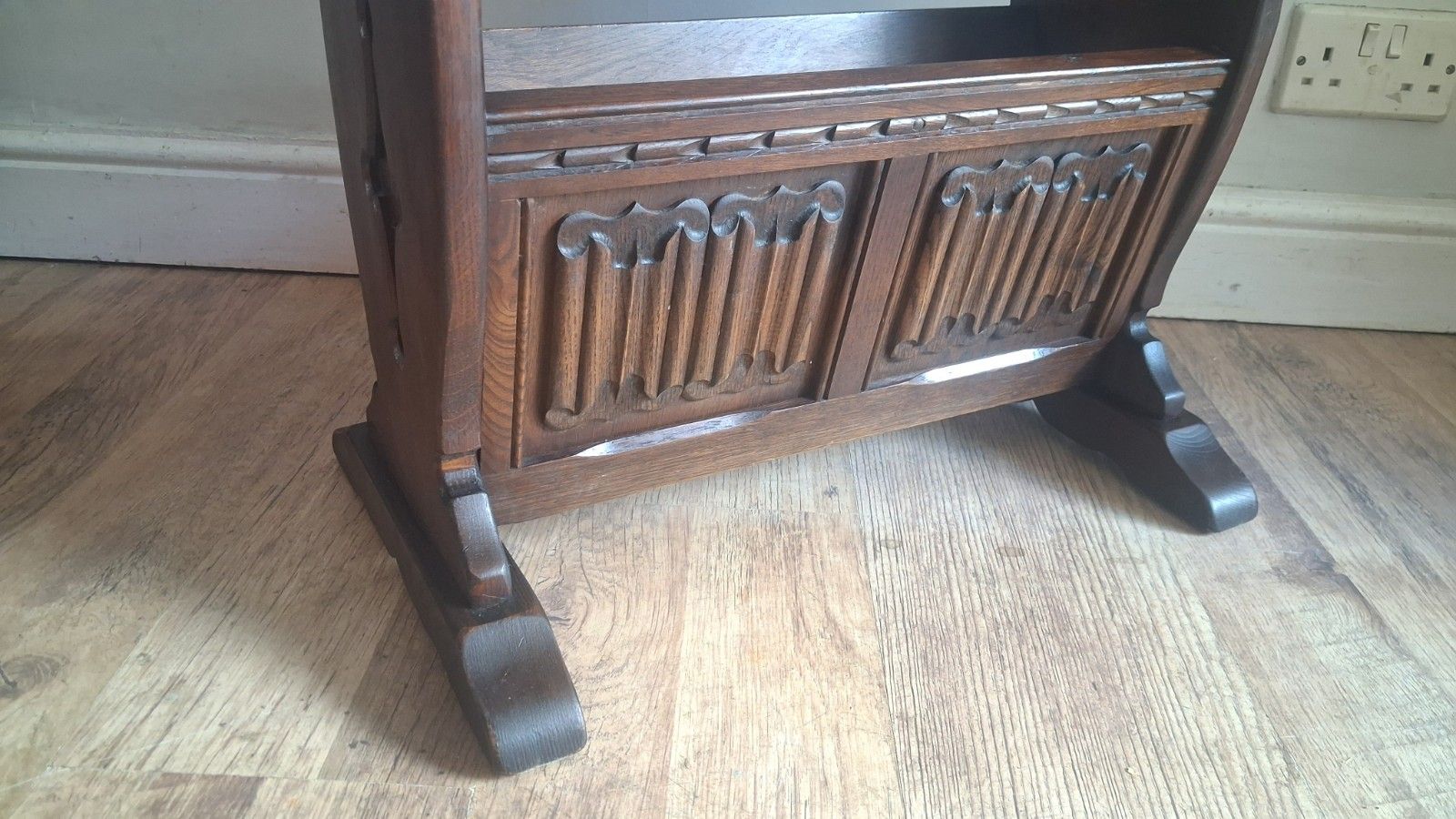 Furniture Delightful Old Charm  Oak Magazine Table /Coffee Table In Very Good Condition photo