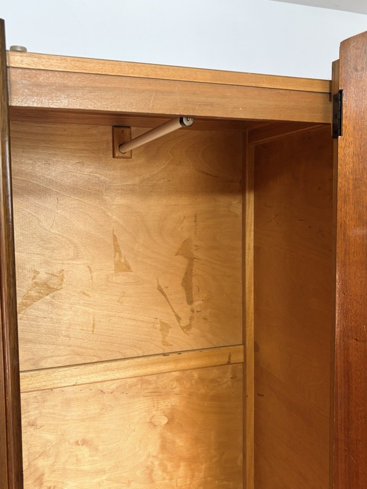 Vintage Art Deco Single Oak Hall Wardrobe 1920s 1930s By Lebus Mid Century photo for sale