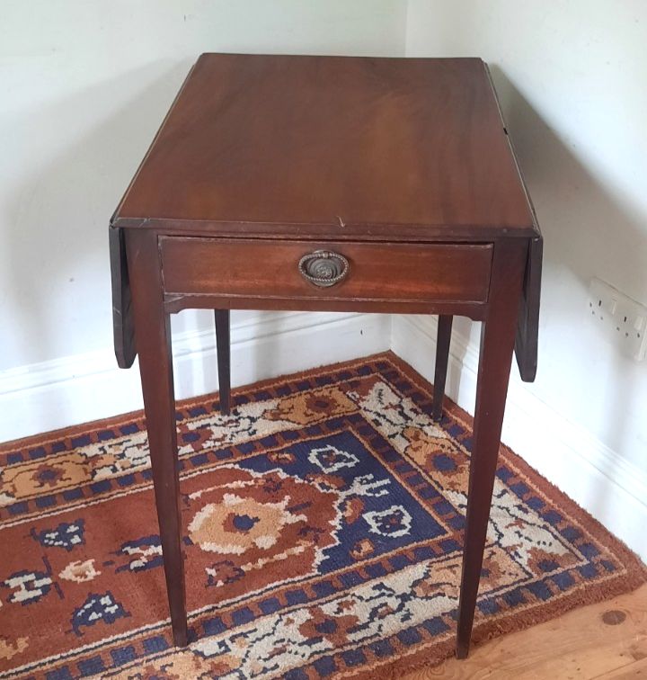 Antique Mahogany Pembroke Table, Late 18th  Early 19th Century photo for sale