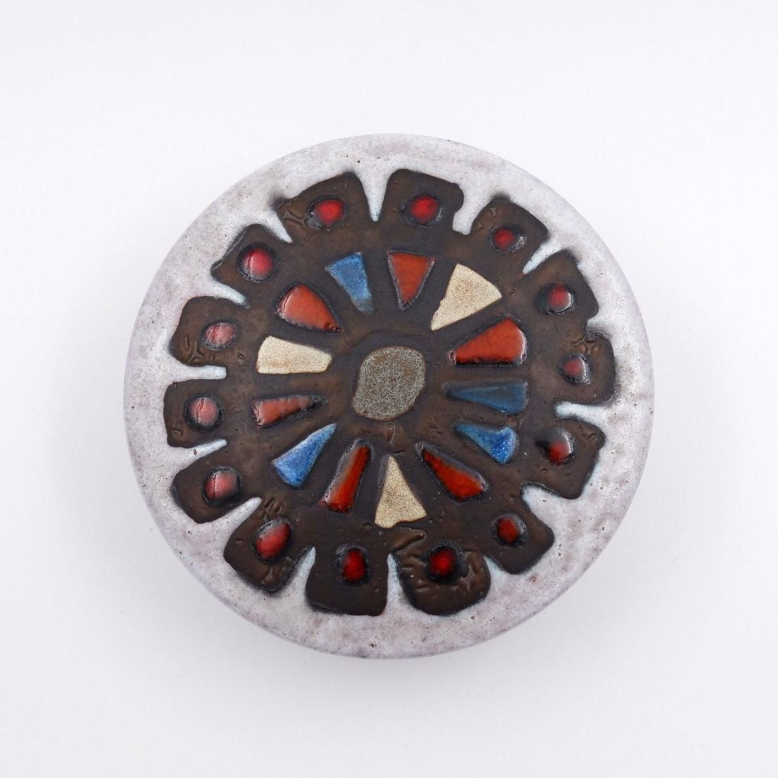 photo furniture Mid Century Ceramic Jewelry Box By Perignem    Belgium 1950s