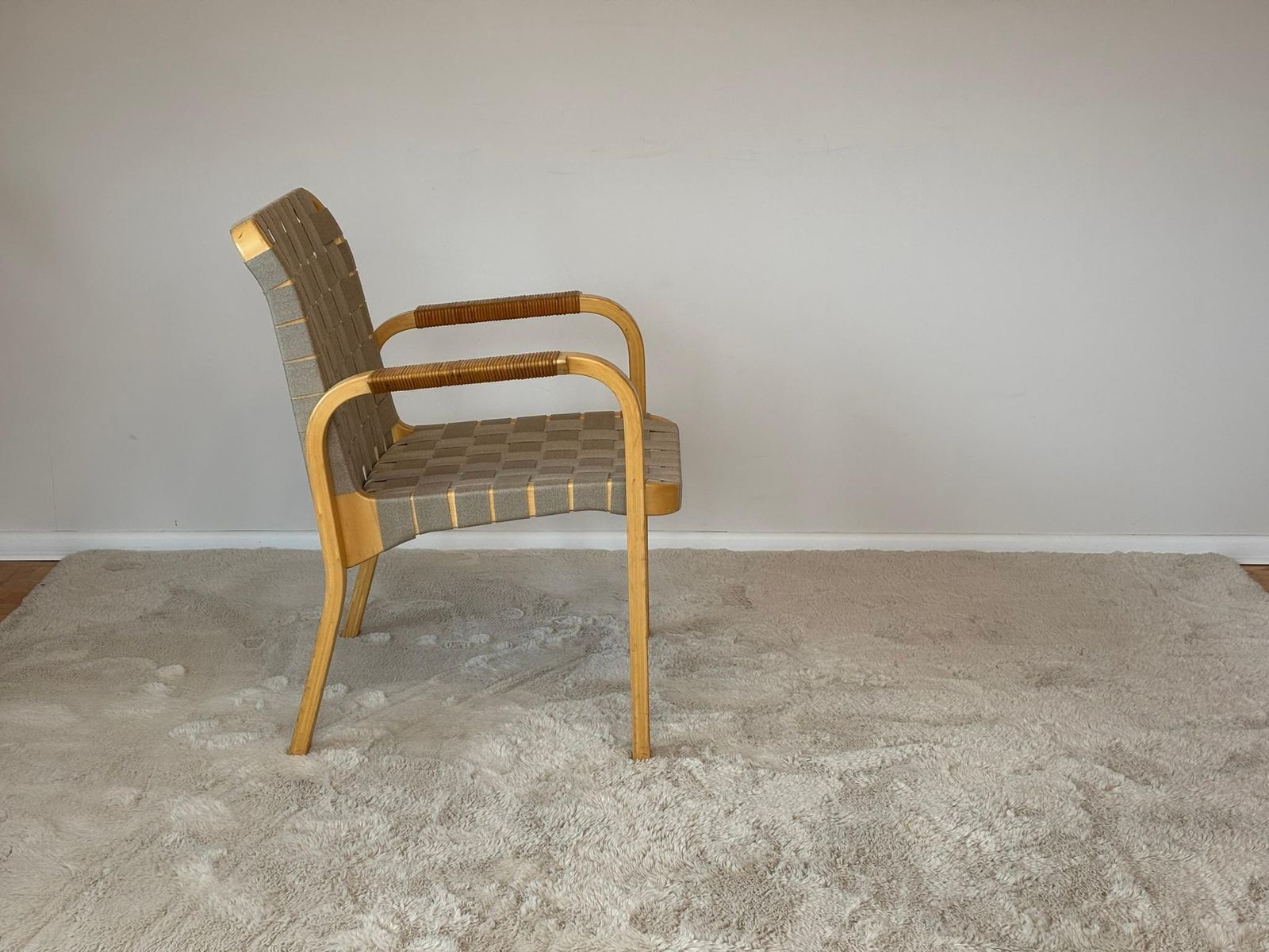 Model 45 Lounge Chairs By Alvar Aalto For Artek, 1970s photo vintage