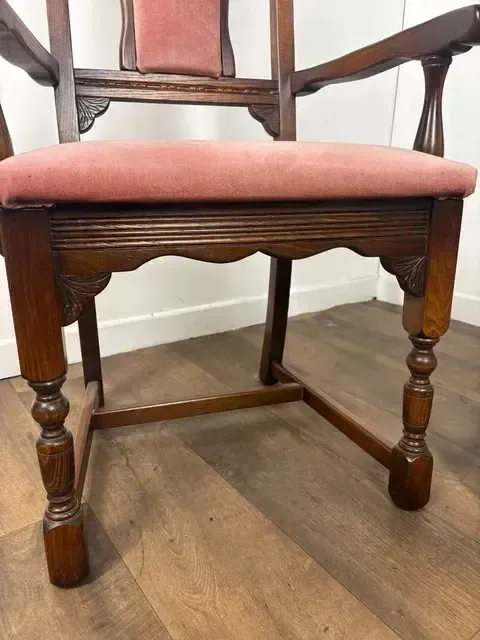 Pair Of Vintage Oak Armchairs photo vinterior