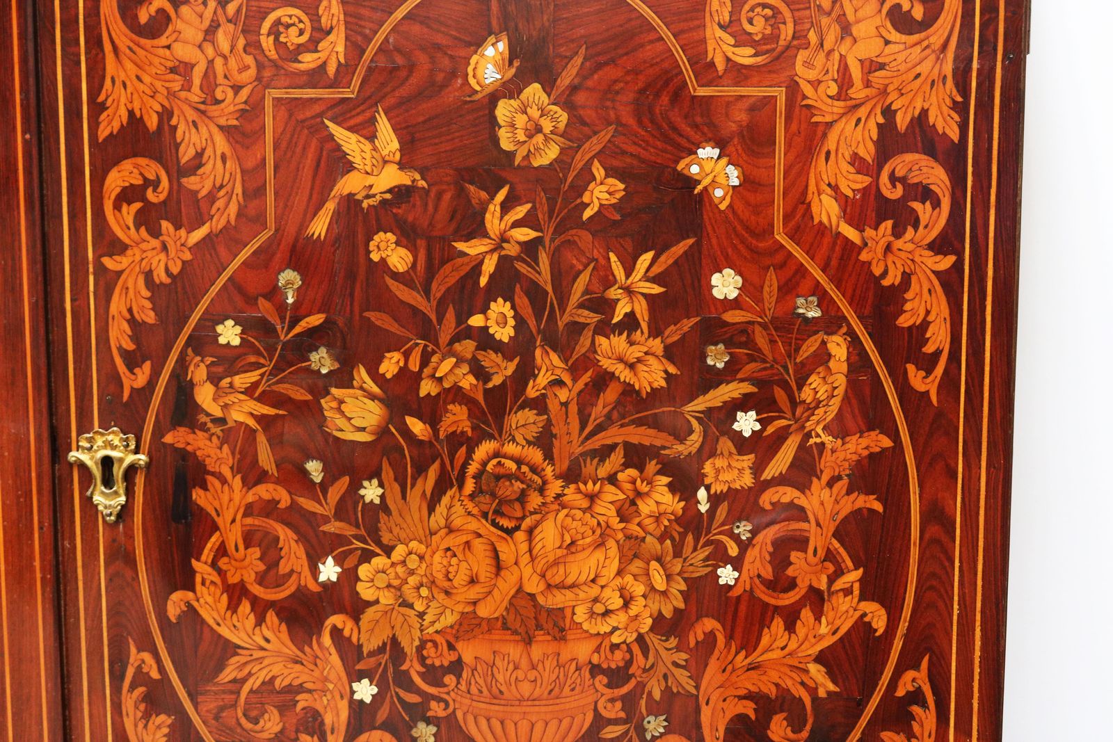 Dutch Marquetry Art Cabinet With Theater And Trompe L'oeil 17th Century Style photo furniture