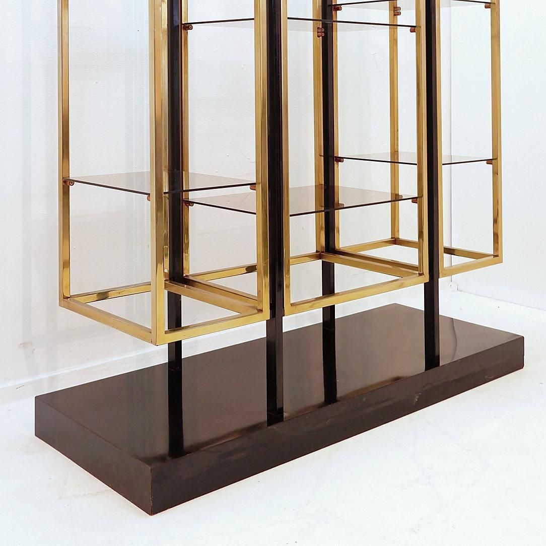 photo vintage Mid Century French Bookcase Attributed By Kim Moltzer, 1970's